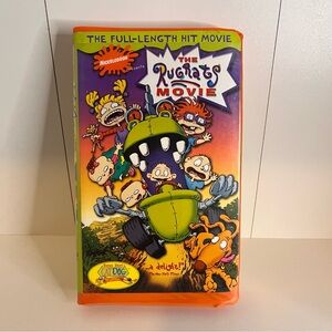 The Rugrats Movie VHS 1998 Nickelodeon Vintage Orange VHS In Clamshell
